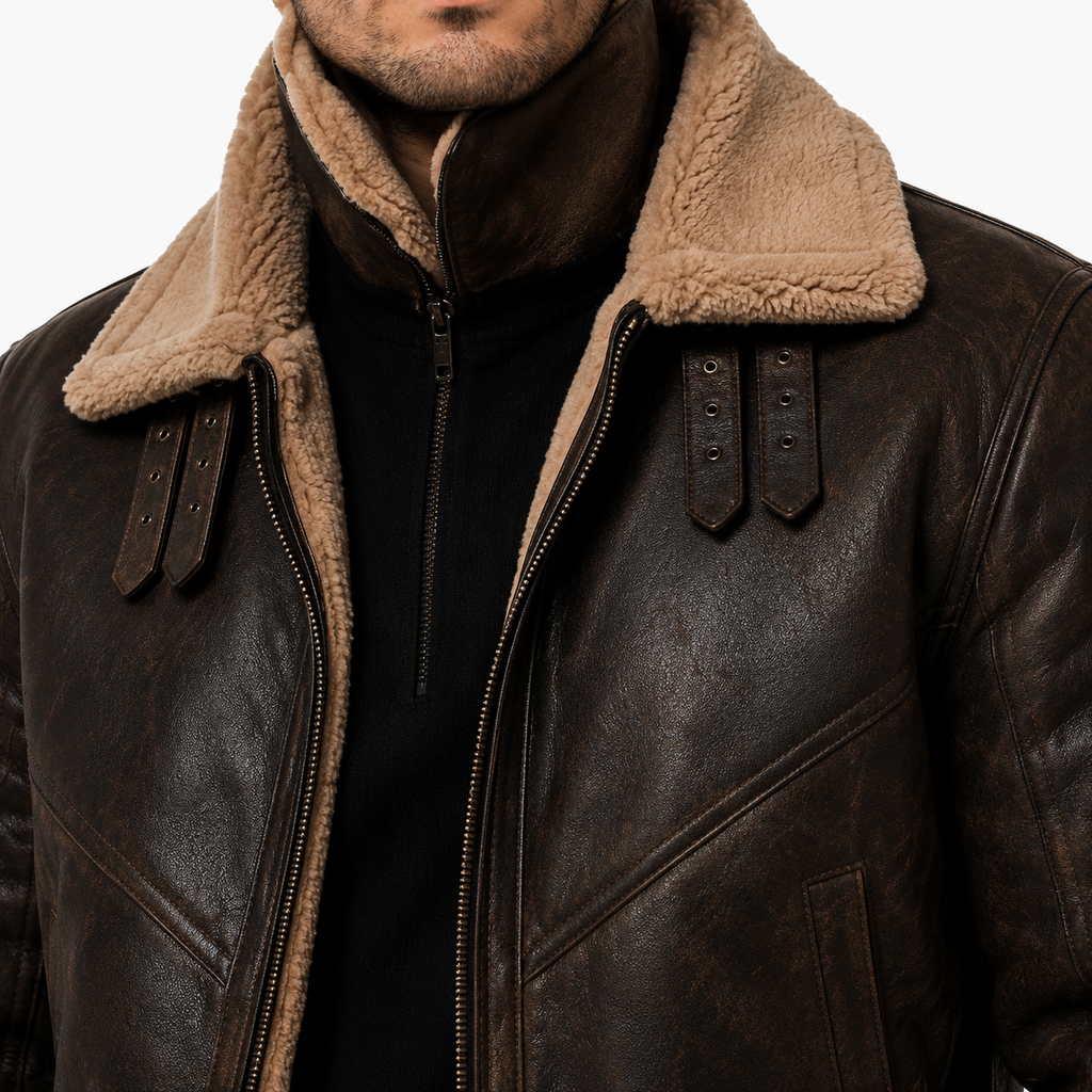 Men's Classic B-3 Aviator Flight Jacket