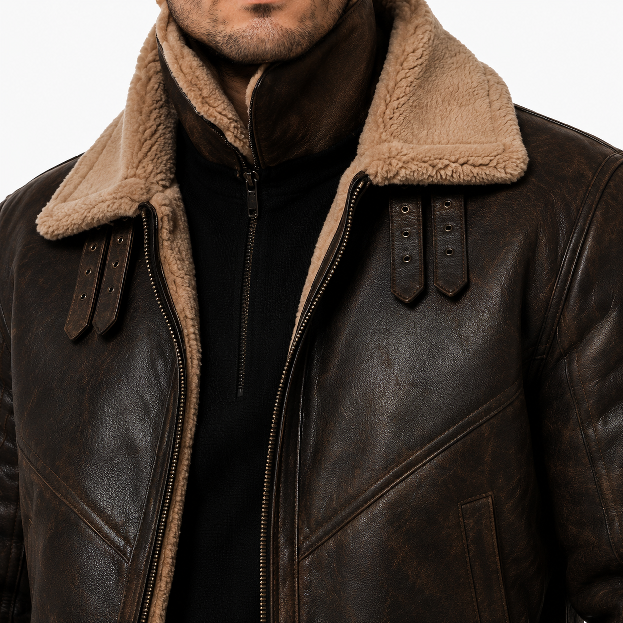 Men's Classic B-3 Aviator Flight Jacket