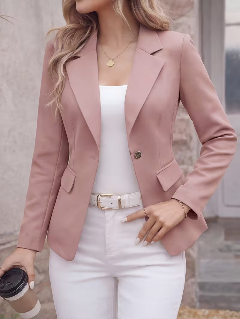 Slim-Fit Single-Button Blazer
