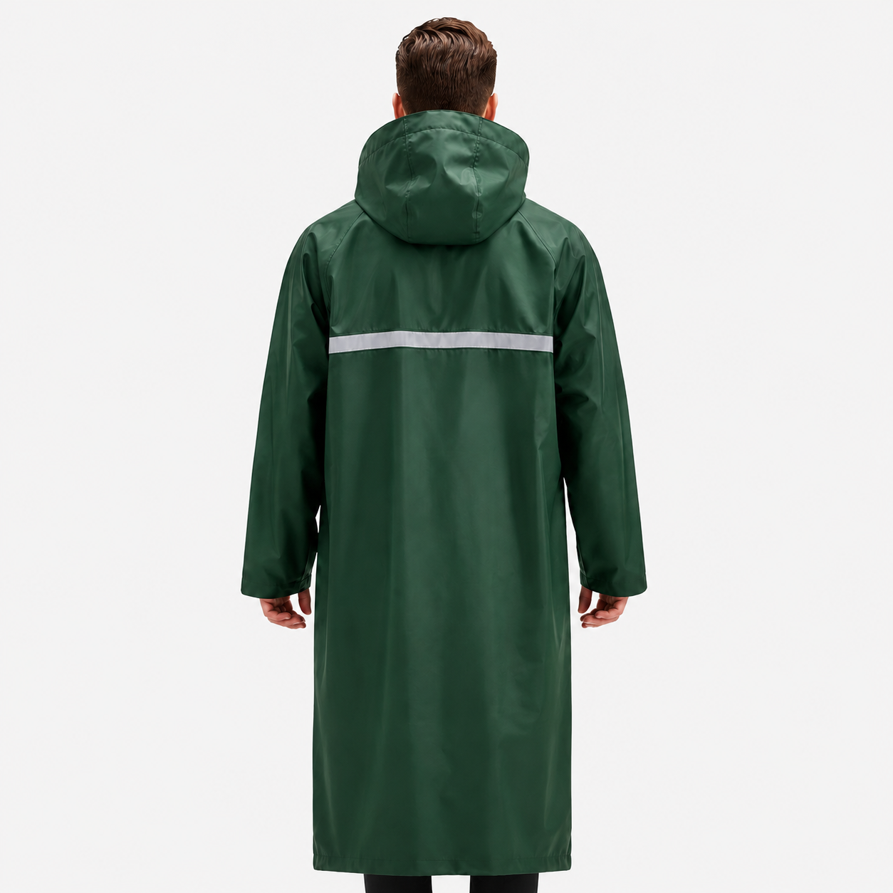Men's Full-Length Hooded Raincoat