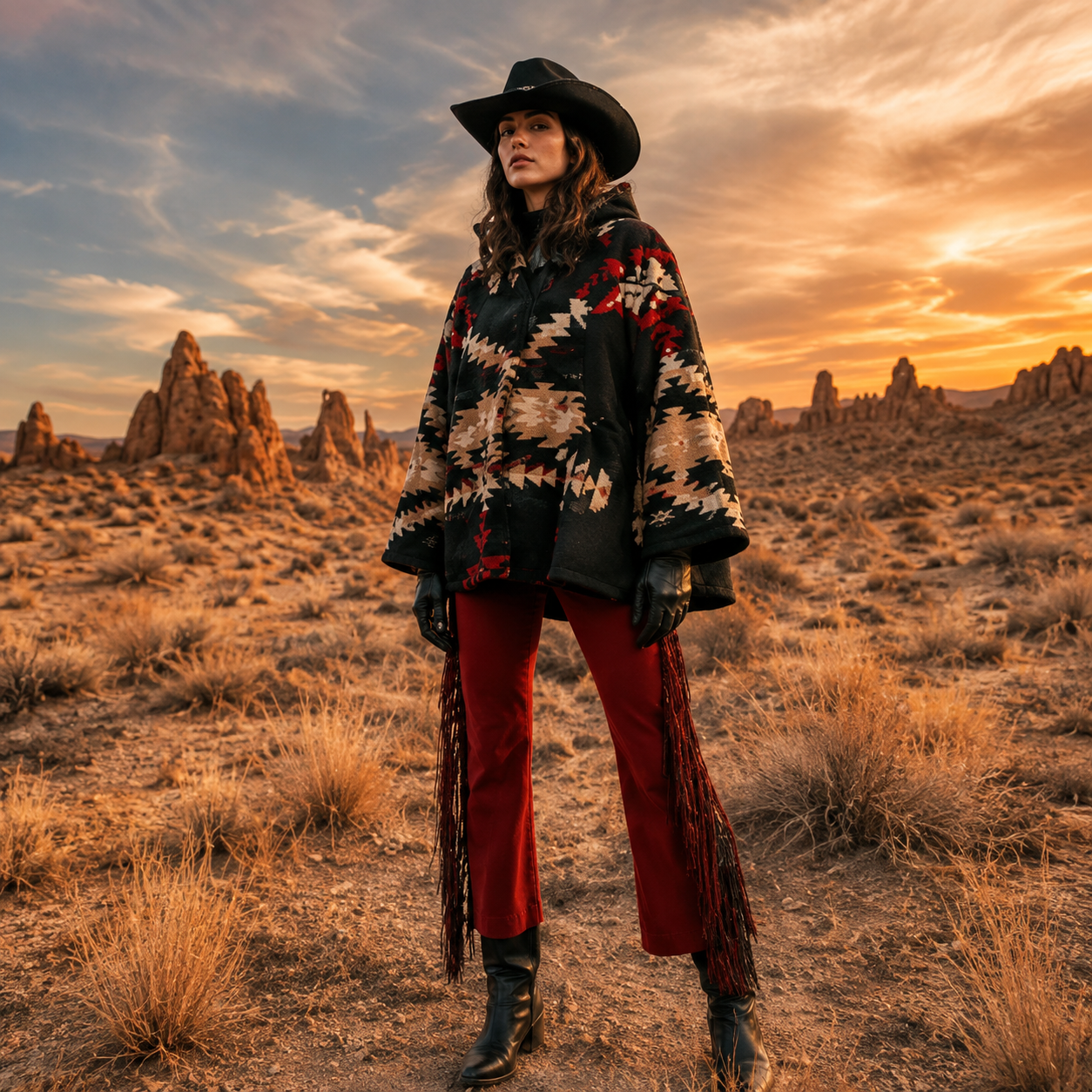 Yellowstone Beth Dutton Black Red Coat