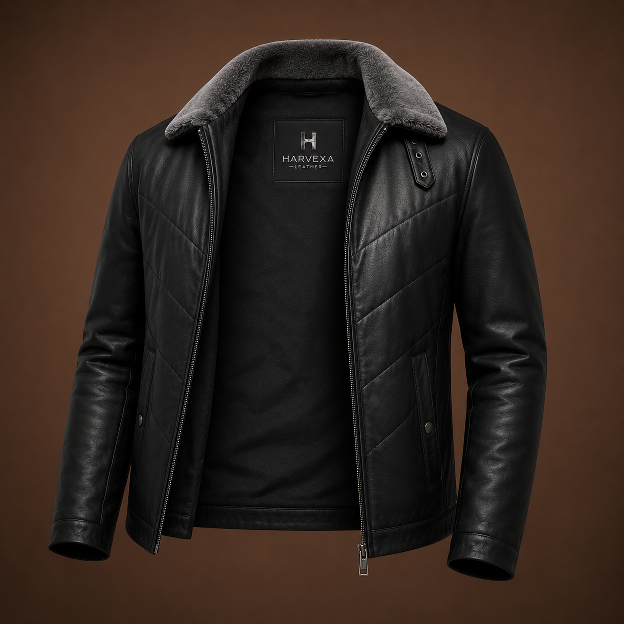 Men's leather jacket