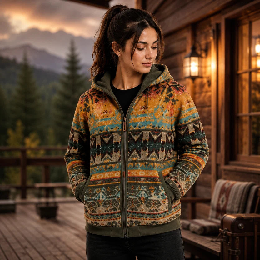 Yellowstone Inspired Western Aztec Hoodie