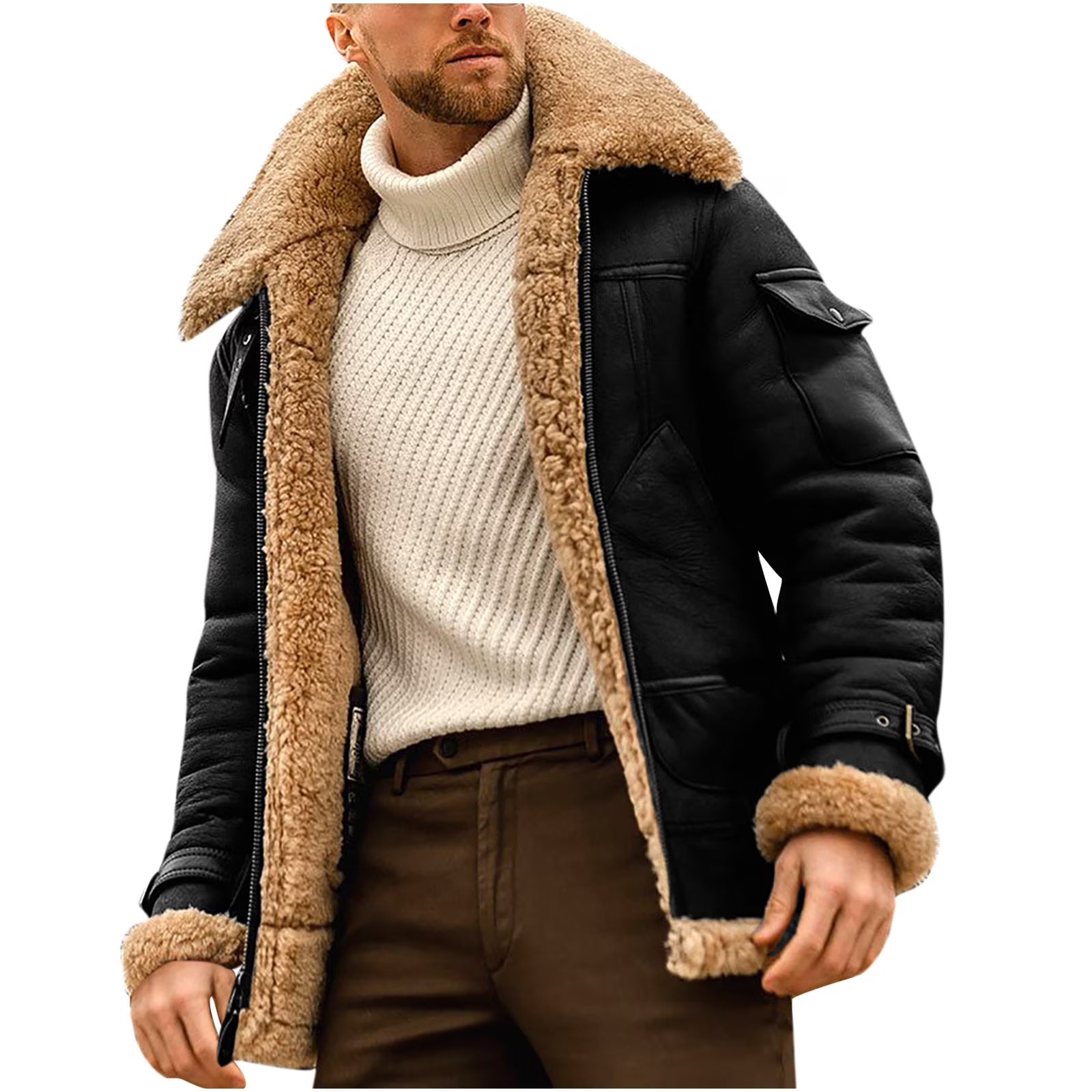 Men's B3 Shearling Aviator Bomber Jacket