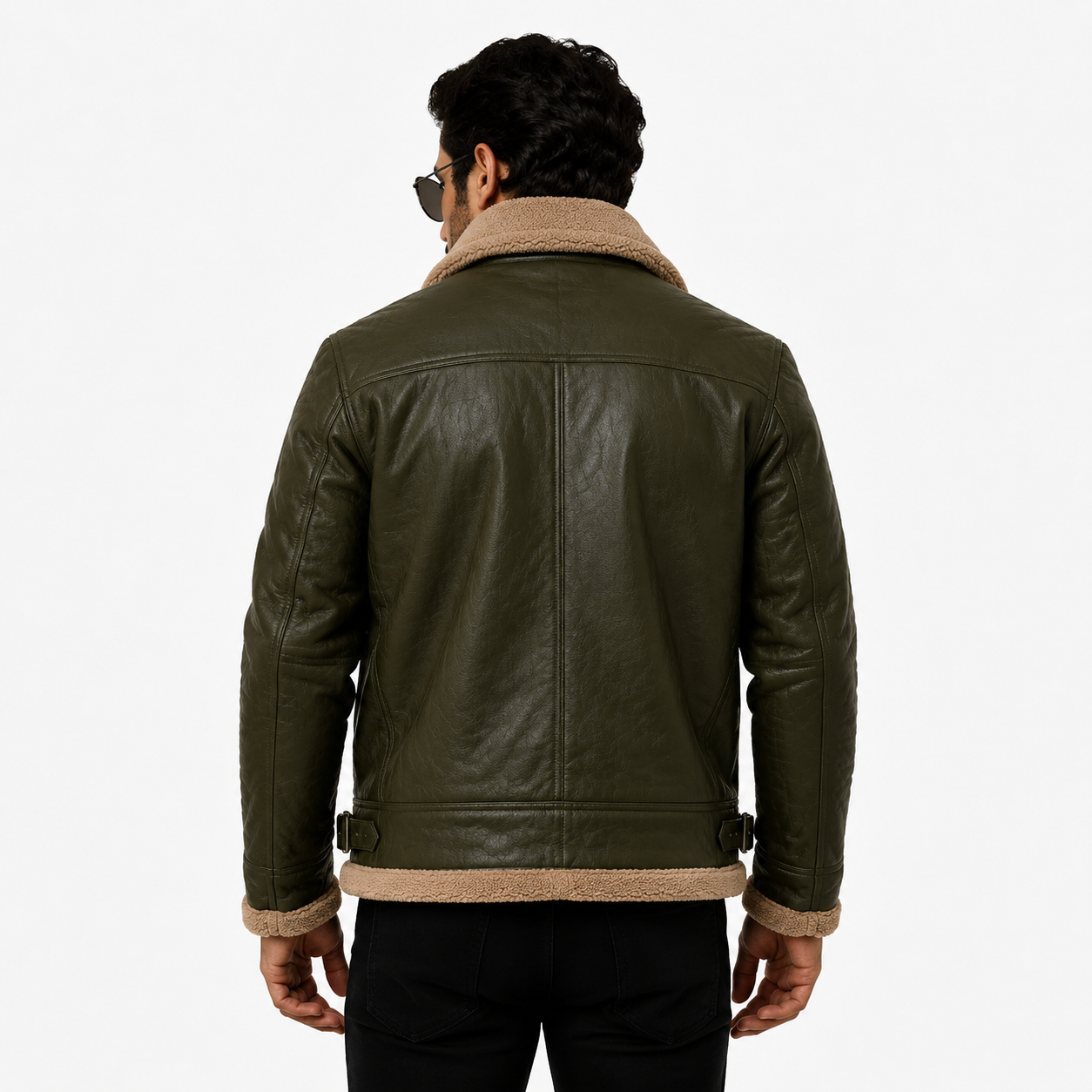 Men's Olive Green B-3 Aviator Jacket
