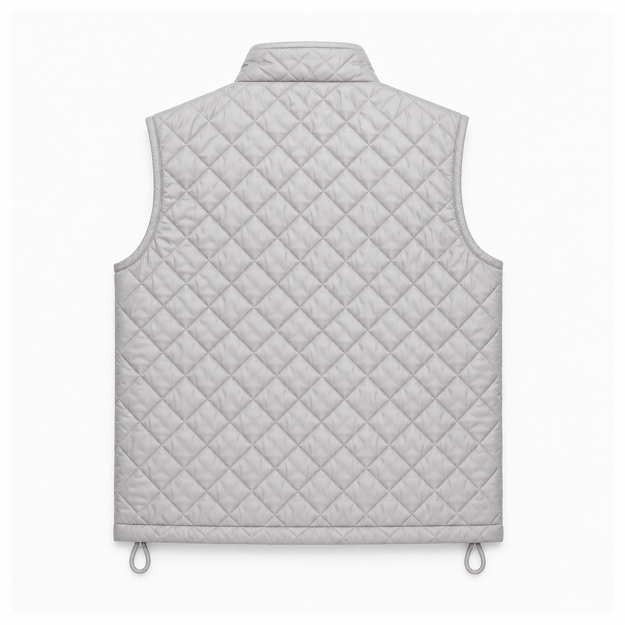 Women's pink diamond-quilted vest
