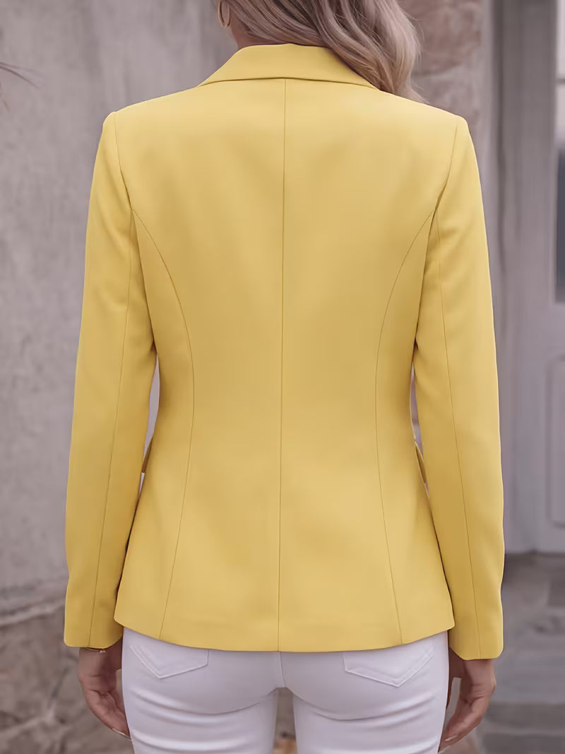 Slim-Fit Single-Button Blazer