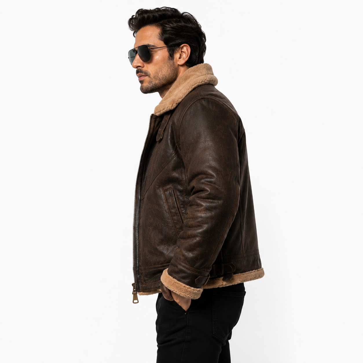 Men's Classic B-3 Aviator Flight Jacket