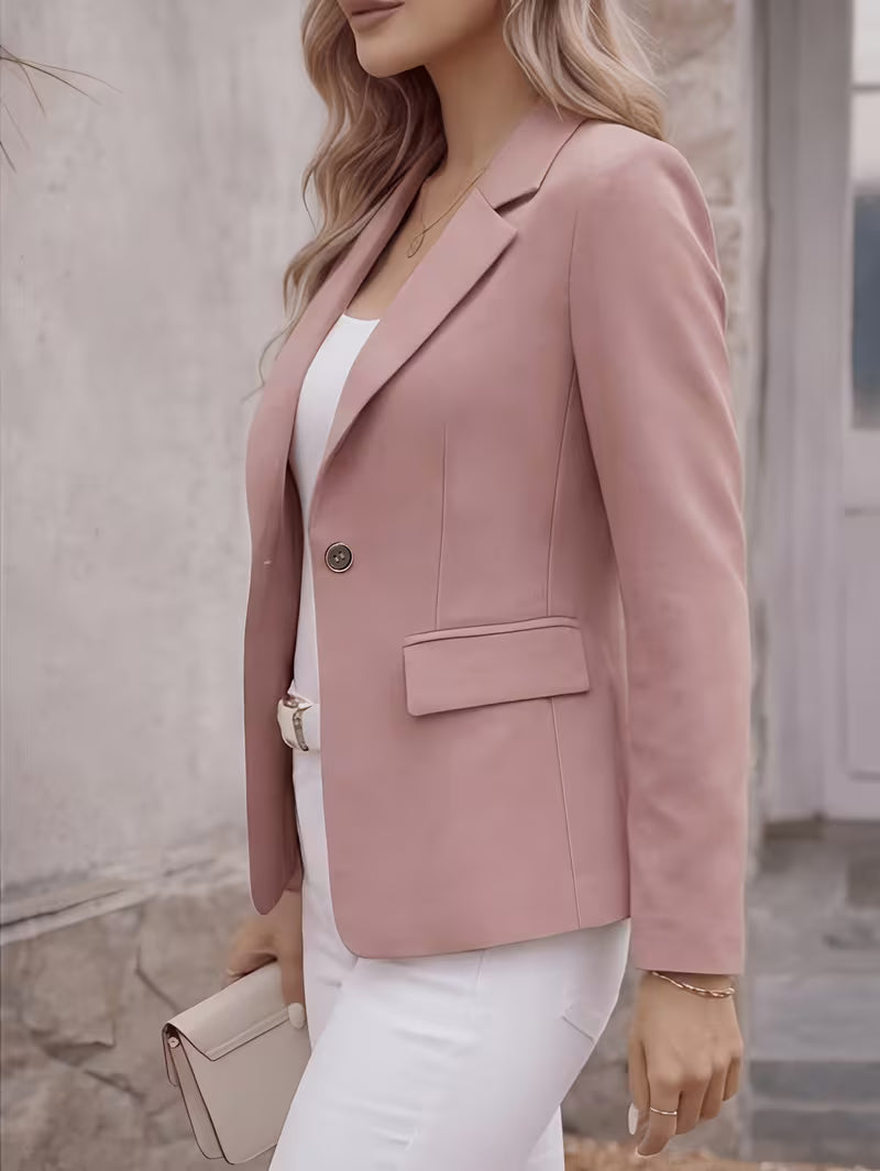 Slim-Fit Single-Button Blazer