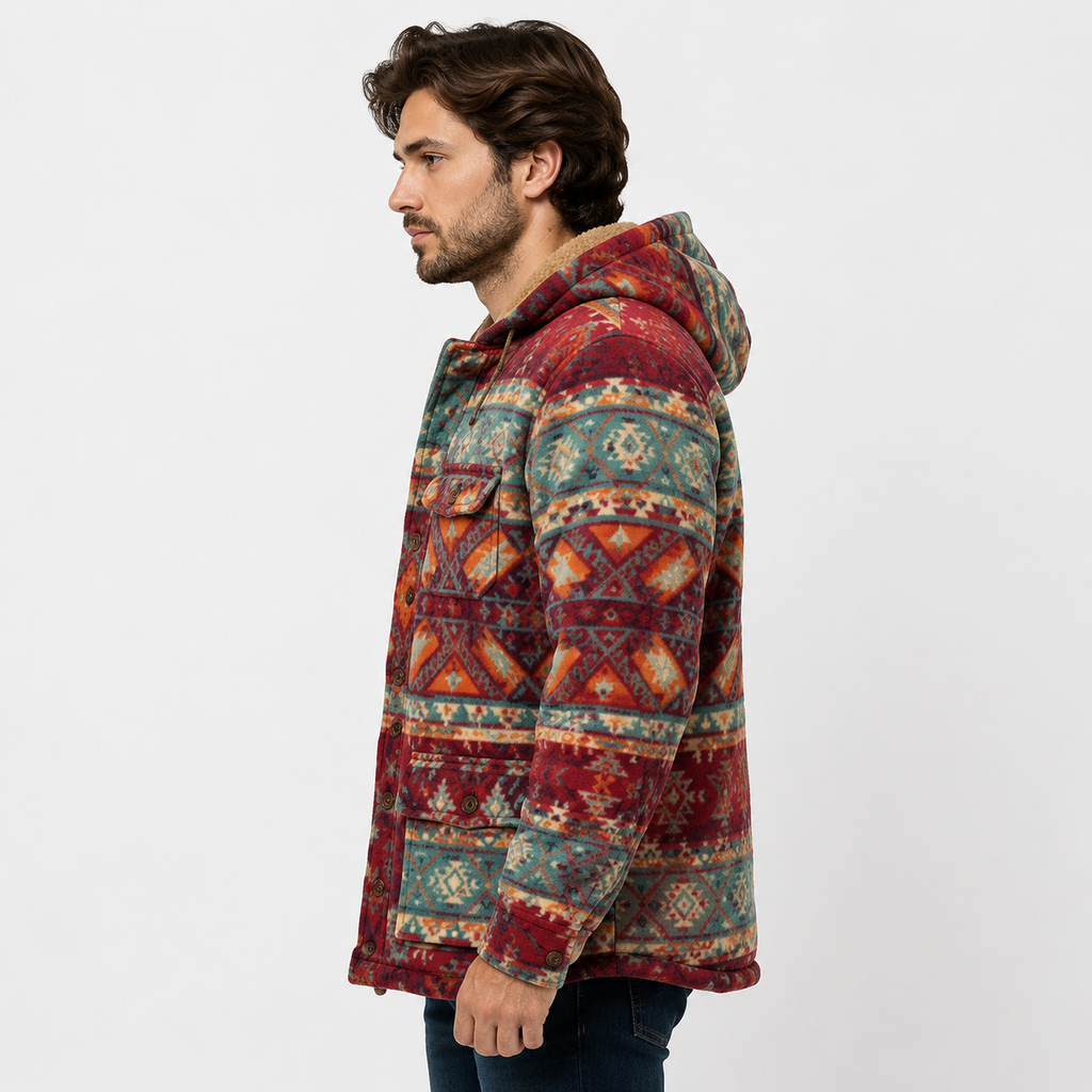 Men's Aztec Western Sherpa Jacket