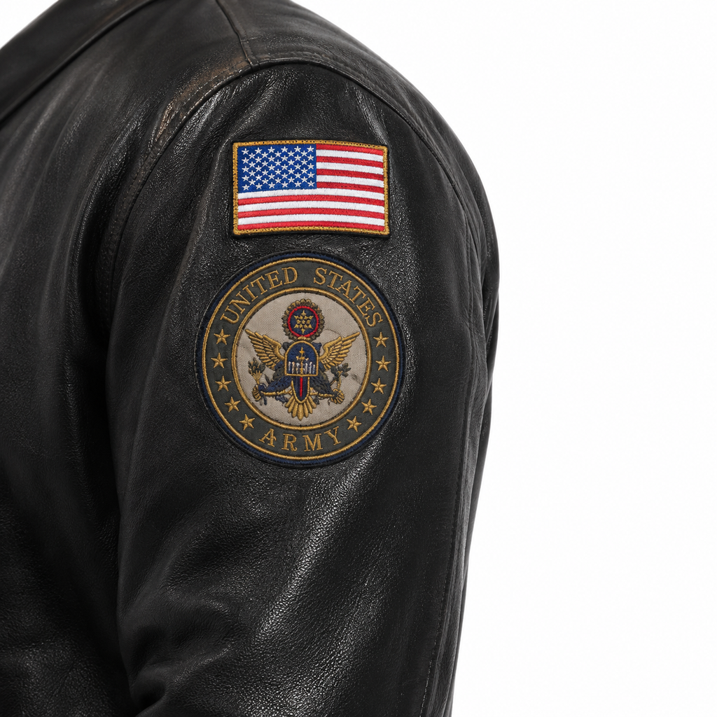Men's Black G-1 Aviator Leather Flight Jacket