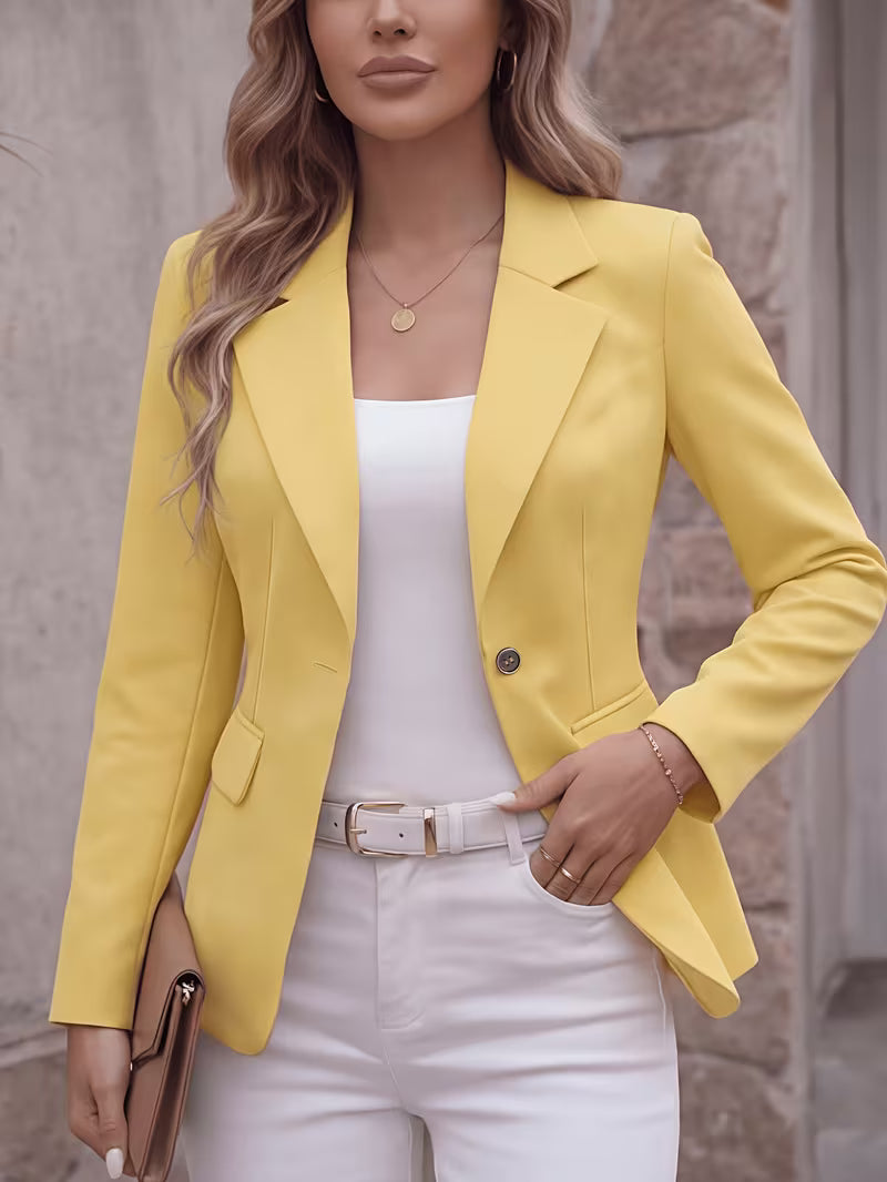 Women's Mustard Yellow Tailored Blazer
