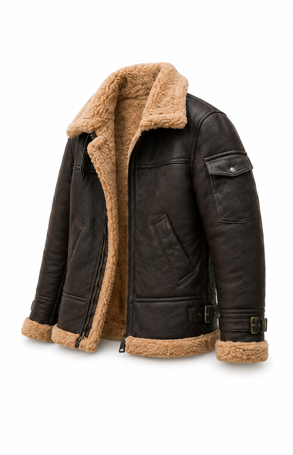 Men's B3 Shearling Aviator Bomber Jacket