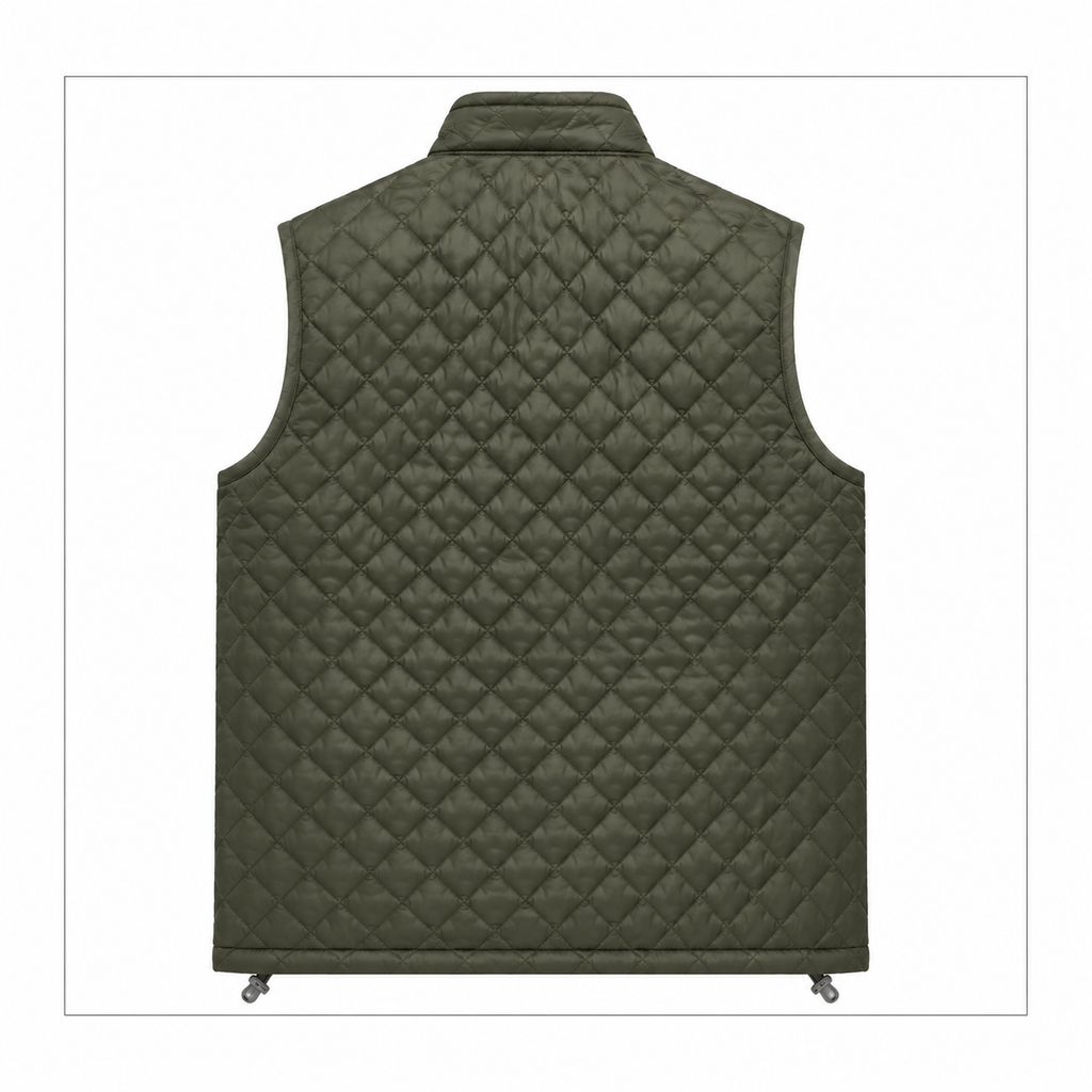 Women's pink diamond-quilted vest