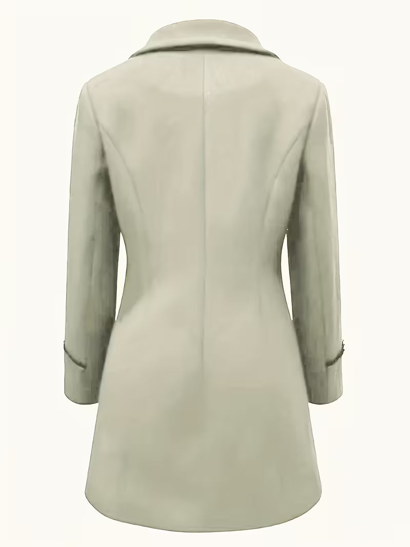 Double-Breasted Mid-Length Trench Coat