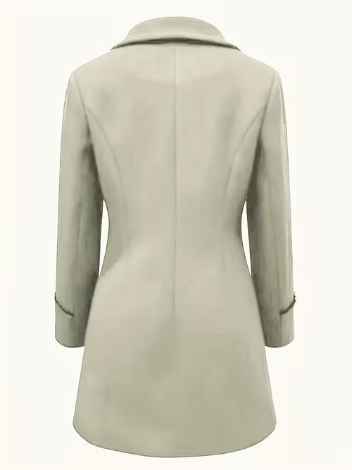Double-Breasted Mid-Length Trench Coat