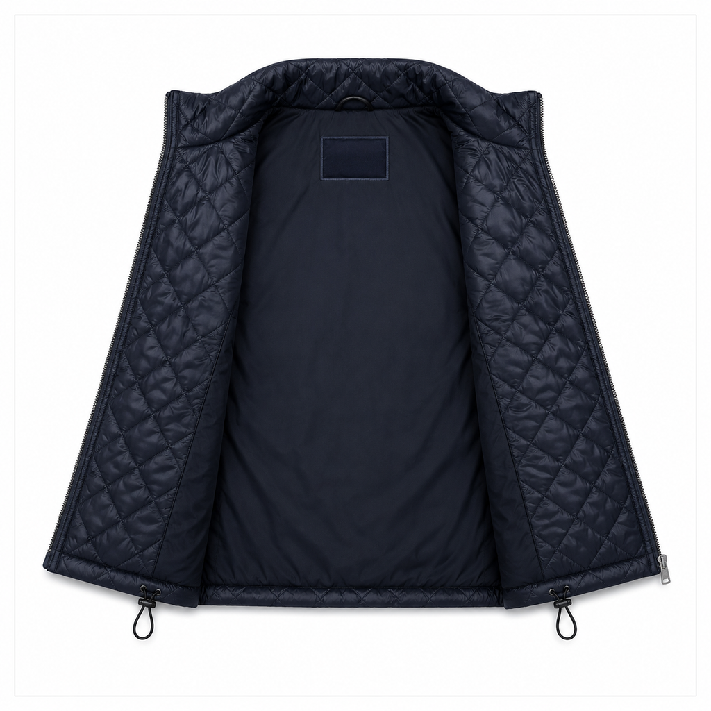Women's pink diamond-quilted vest