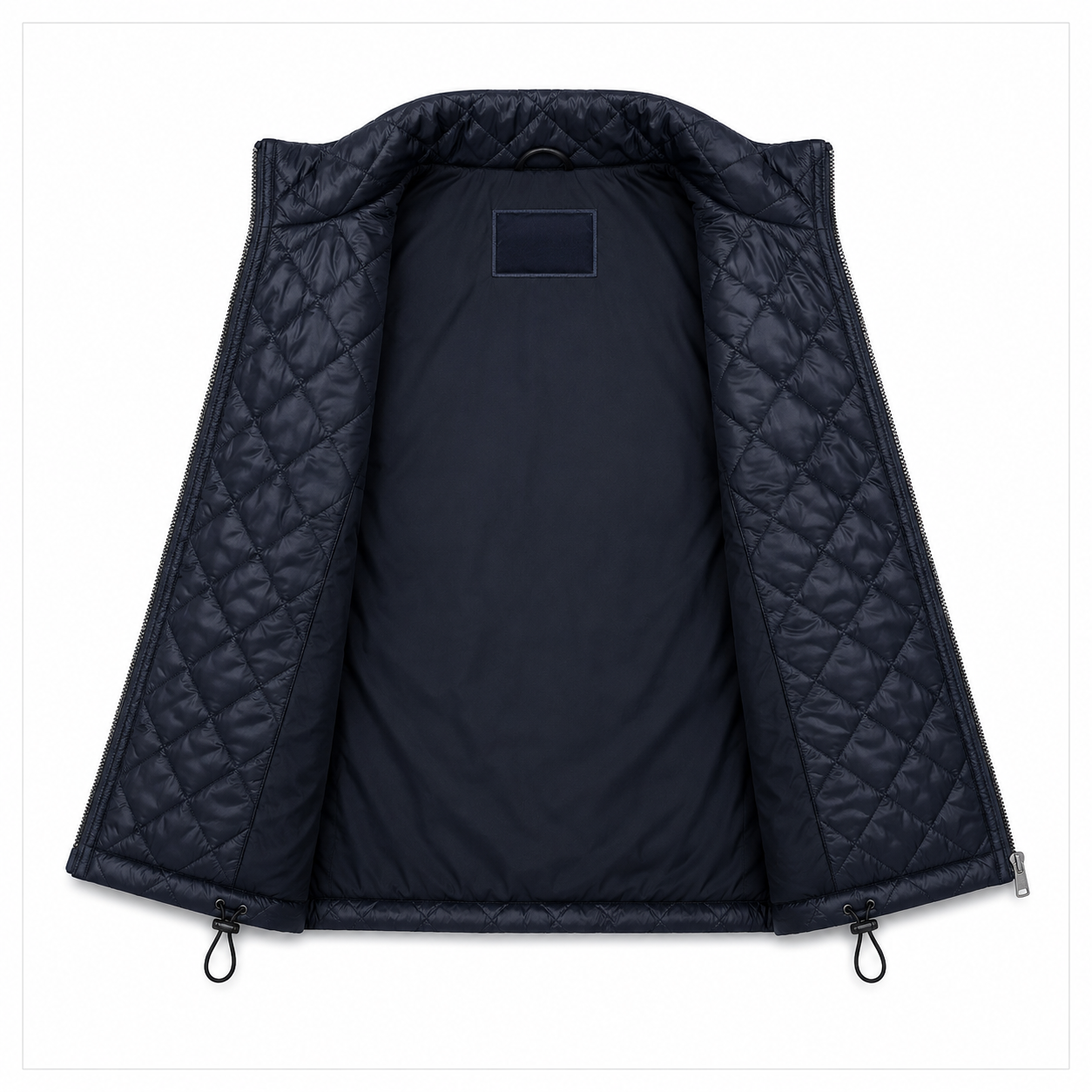Women's pink diamond-quilted vest