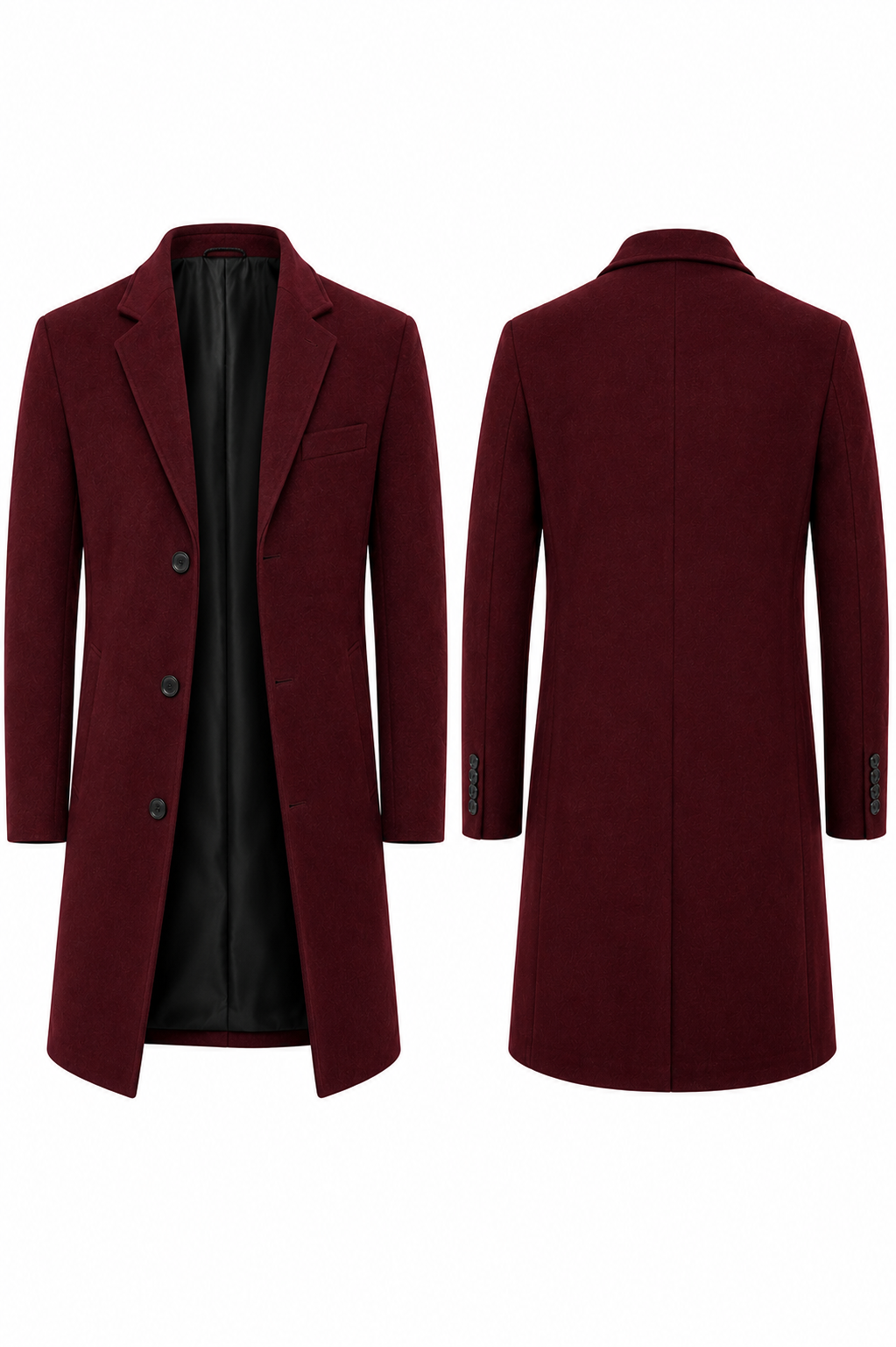 Classic Single-Breasted Wool coat