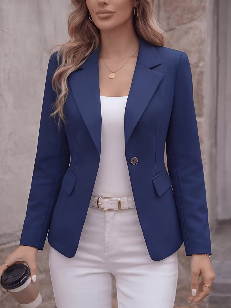 Slim-Fit Single-Button Blazer