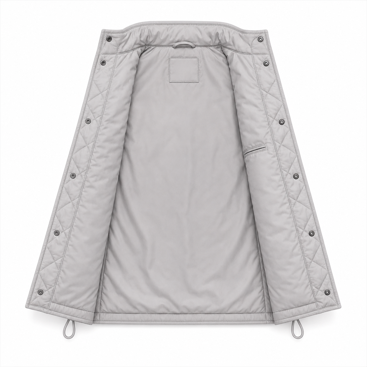 Women's pink diamond-quilted vest