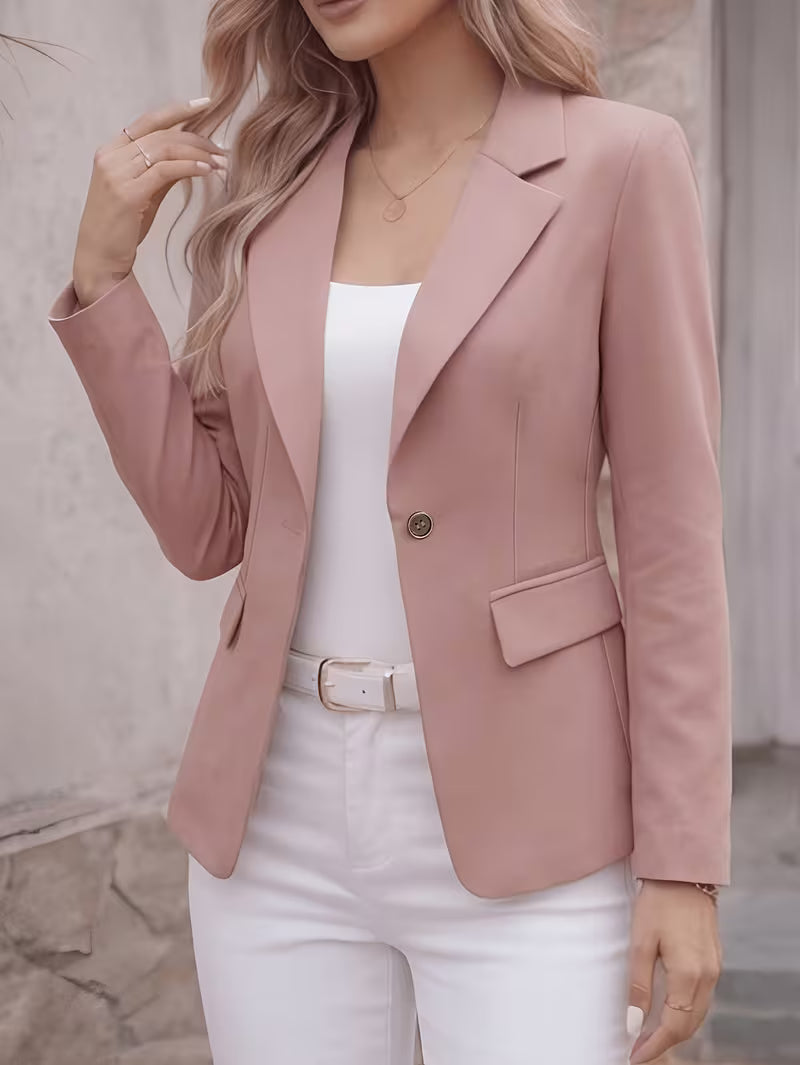 Slim-Fit Single-Button Blazer