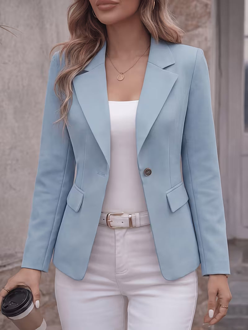 Slim-Fit Single-Button Blazer