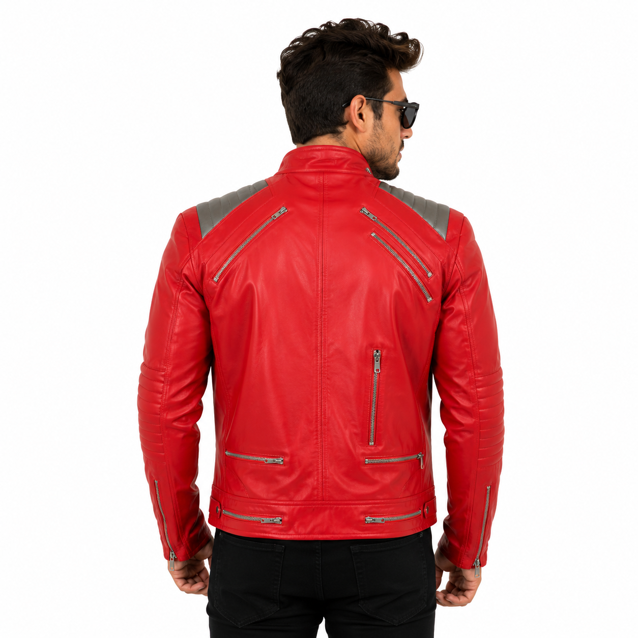 Michael Jackson Beat It red Leather Jacket