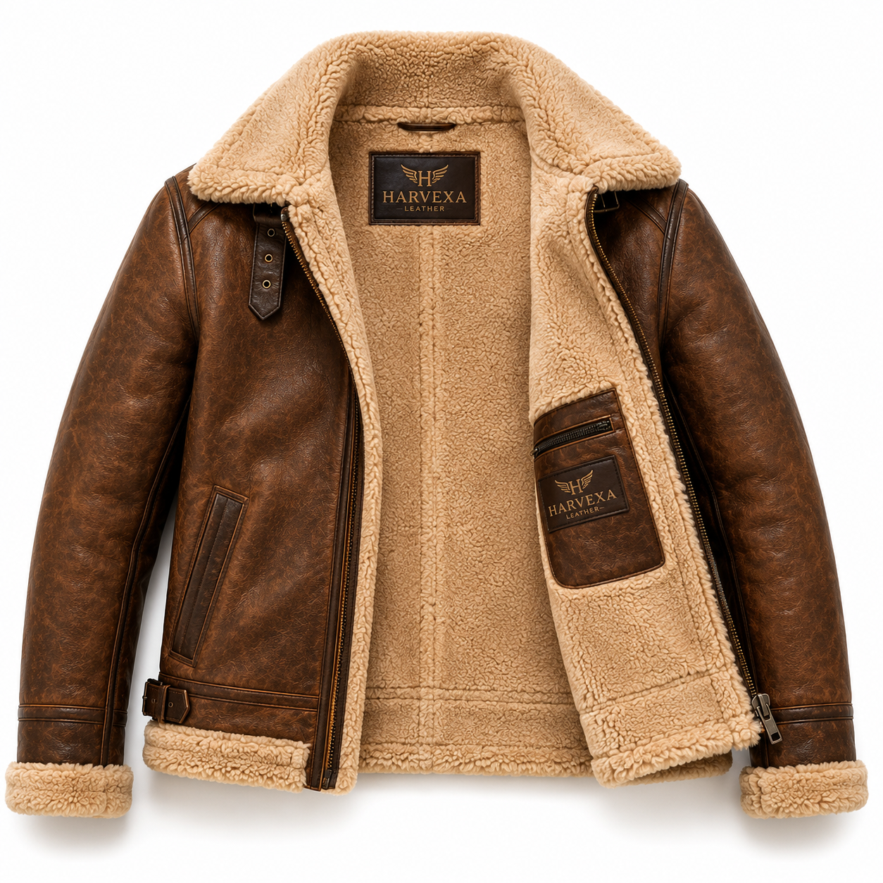 Men's Vintage  B-3 Aviator Jacket