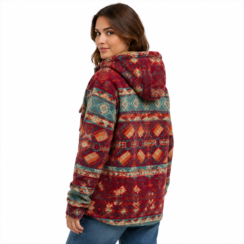 Women's Aztec Western Sherpa Jacket