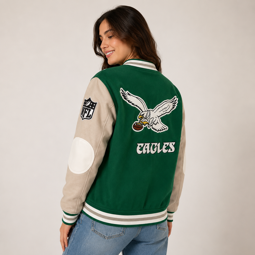 Women's NFL Eagles Varsity Jacket 