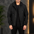 Hanklin Ma-1 Blue Hooded Bomber Jacket