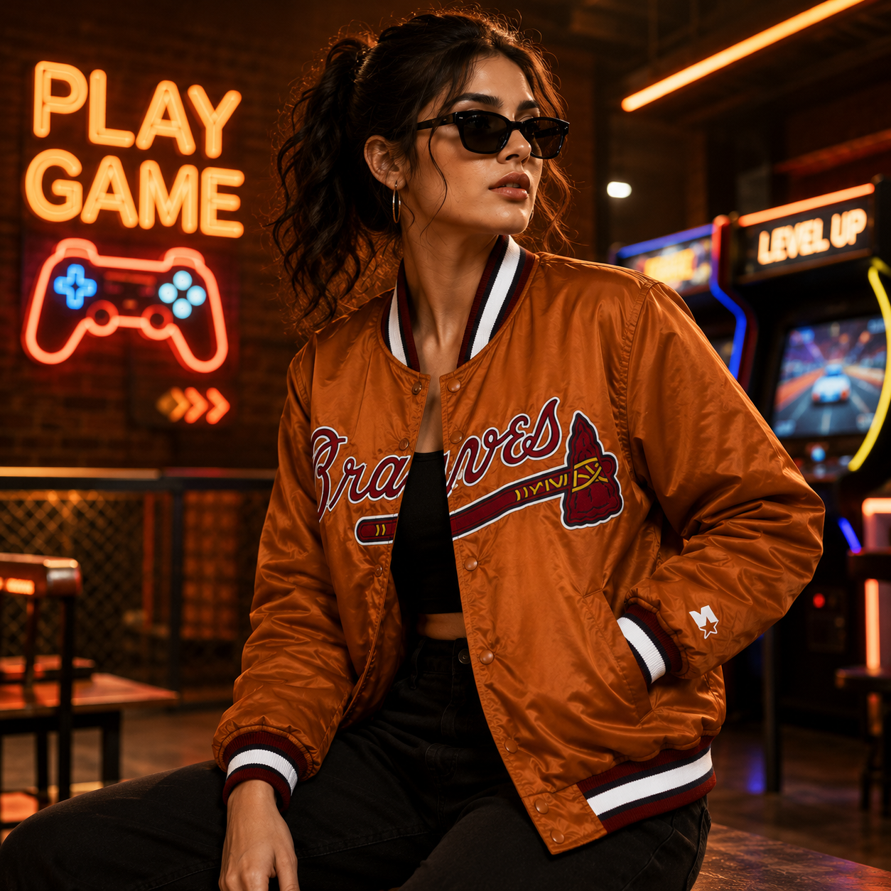 Atlanta Braves Satin Jacket