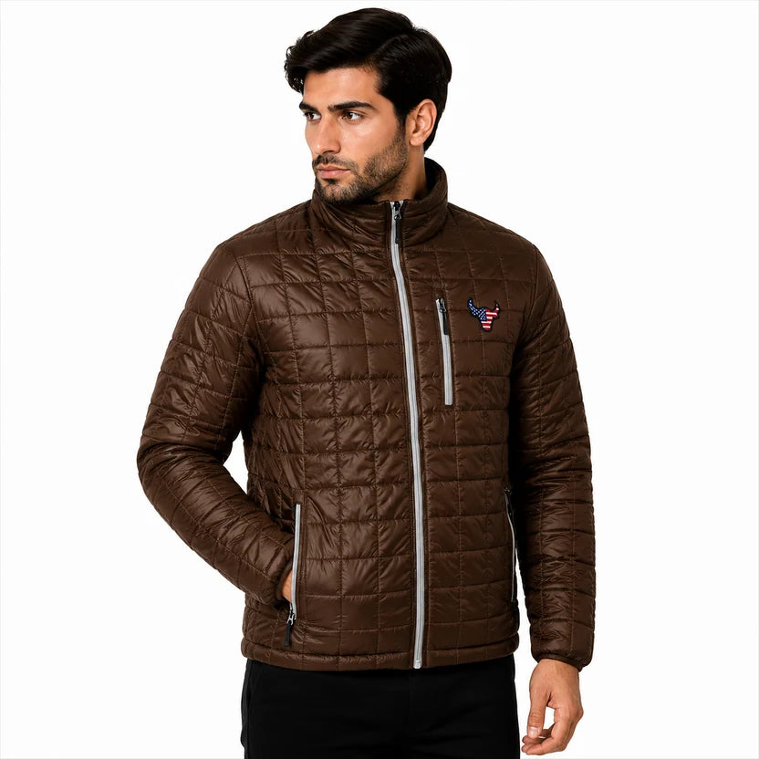 Brown Rainer Puffer Dallas Lightweight Quilted Puffer Jacket