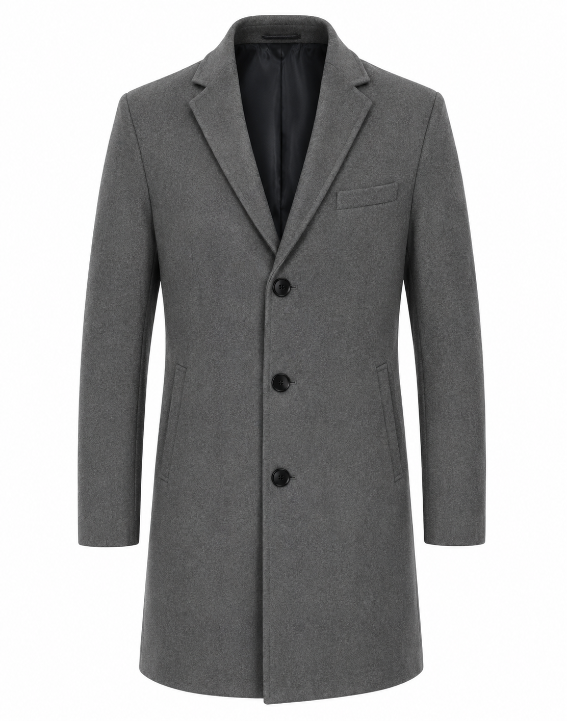 Classic Single-Breasted Wool coat