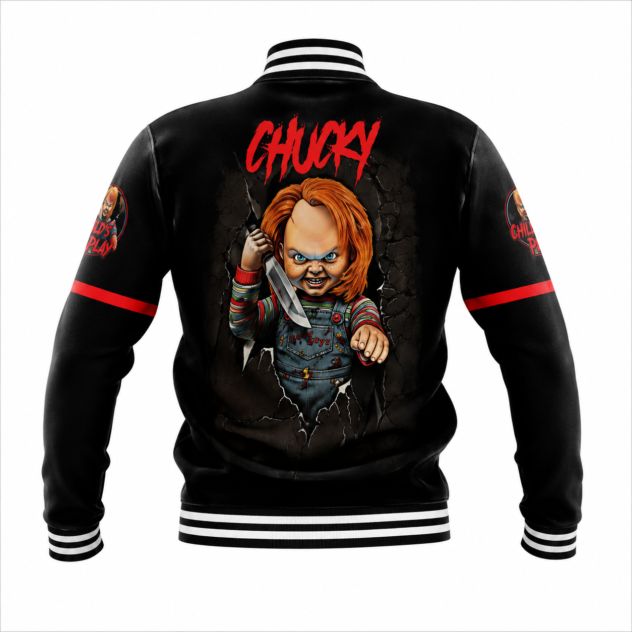 Horror Movie Snap Button Jacket