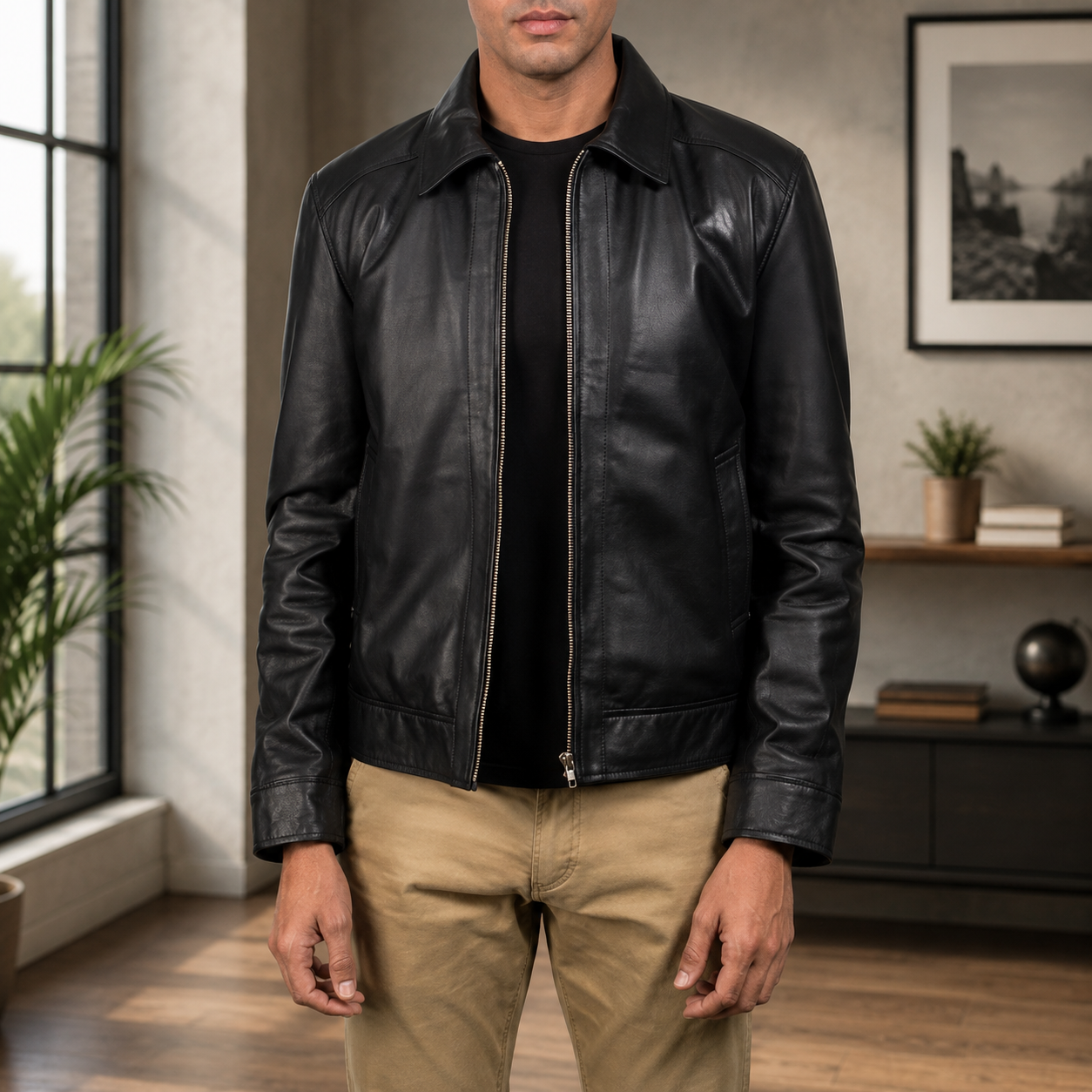 Inferno Black Leather Jacket