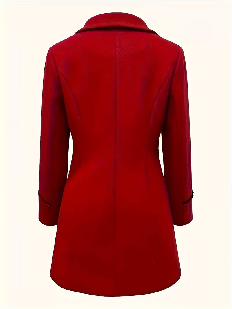 Double-Breasted Mid-Length Trench Coat