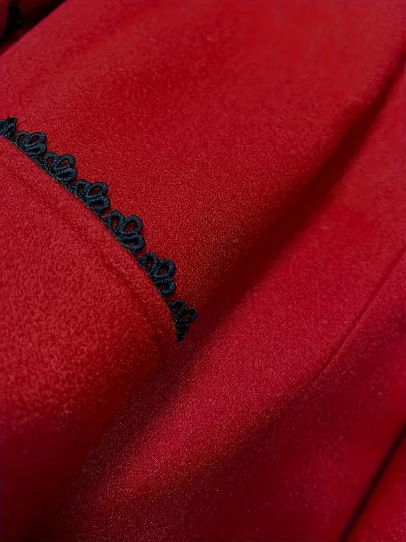 Double-Breasted Mid-Length Trench Coat