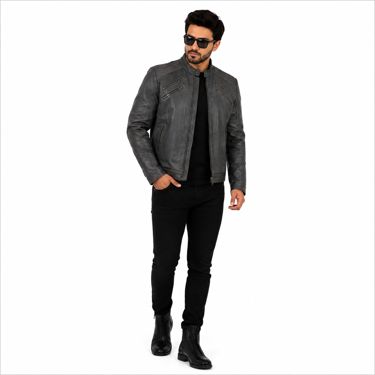 Michael Jackson Beat It MaroonLeather Jacket