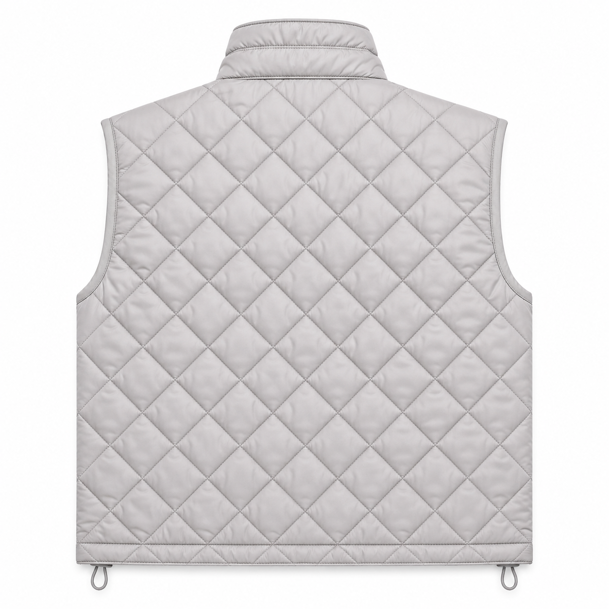 Women's pink diamond-quilted vest