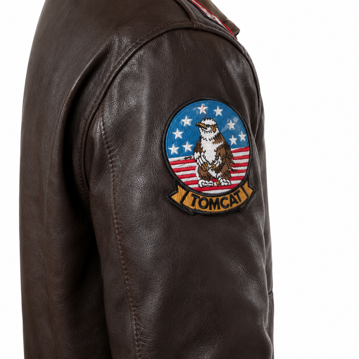 Dark brown A-2/G-1 style flight jacket