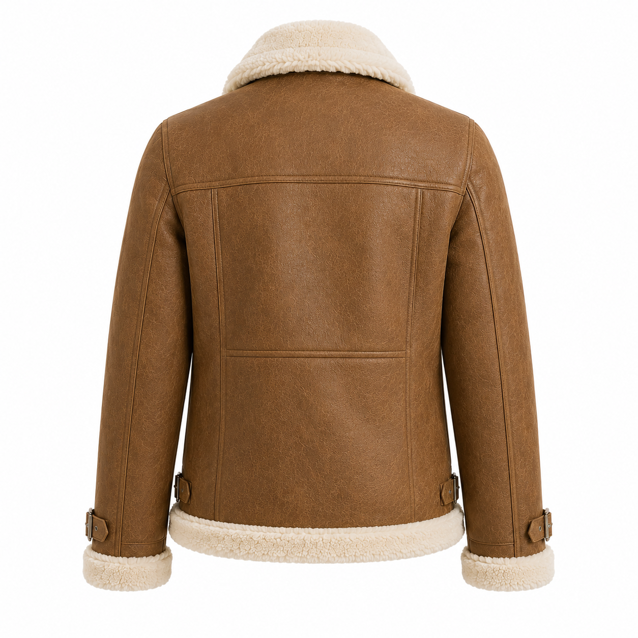 Women's Pink Shearling Aviator Jacket