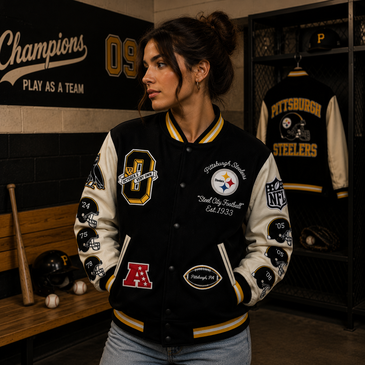 Pittsburgh Steelers Letterman Jacket