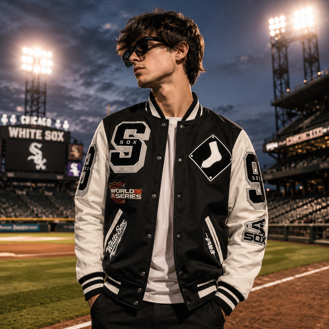 Chicago White Sox Pro Standard Mash Up Varsity Jacket