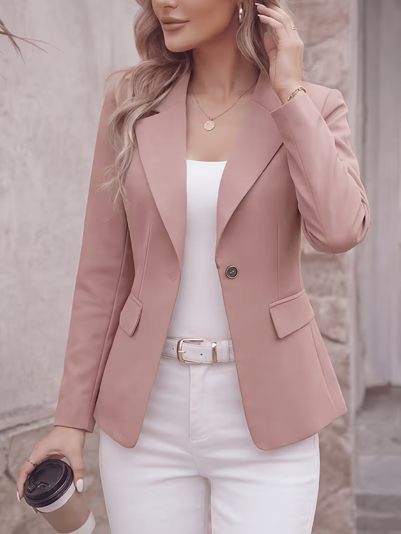 Slim-Fit Single-Button Blazer