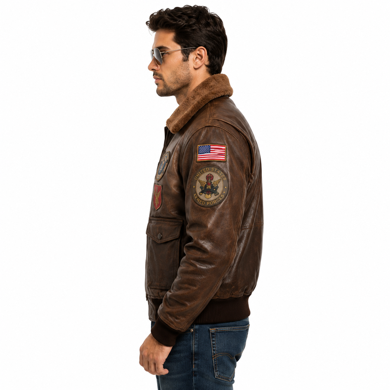 Men's Vintage Brown Genuine Leather