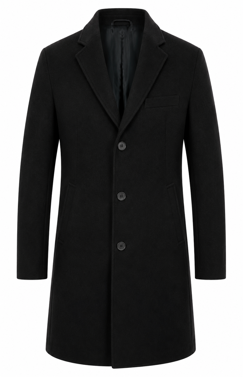 Classic Single-Breasted Wool coat