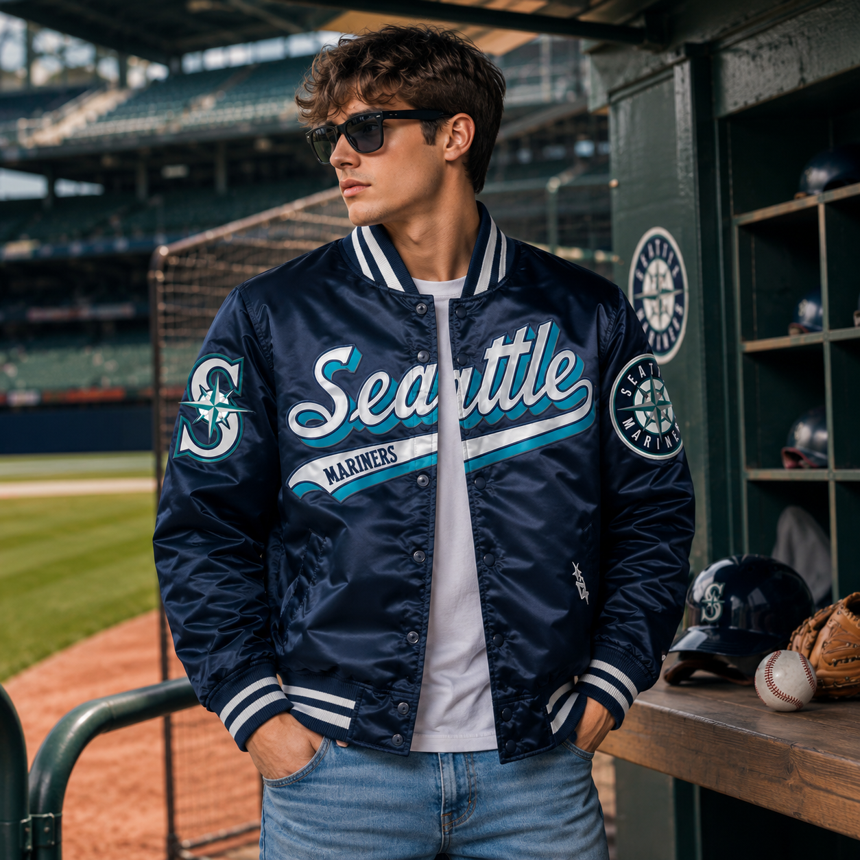 Seattle Mariners Satin Jacket