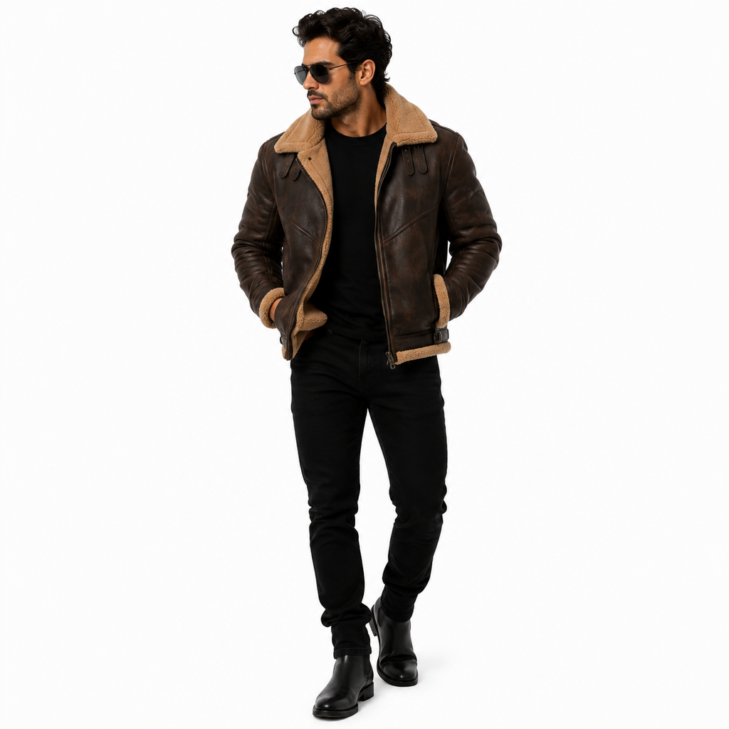 Men's Classic B-3 Aviator Flight Jacket